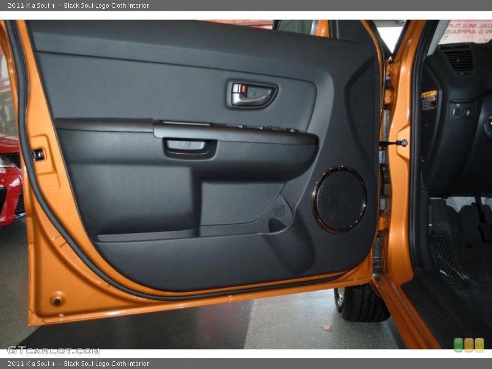 Black Soul Logo Cloth Interior Door Panel for the 2011 Kia Soul + #38960066