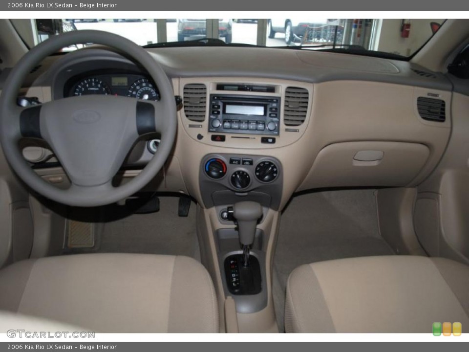 Beige Interior Photo for the 2006 Kia Rio LX Sedan #38961018