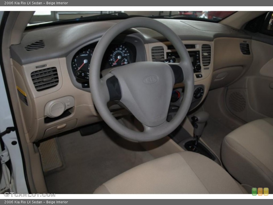 Beige Interior Photo for the 2006 Kia Rio LX Sedan #38961038