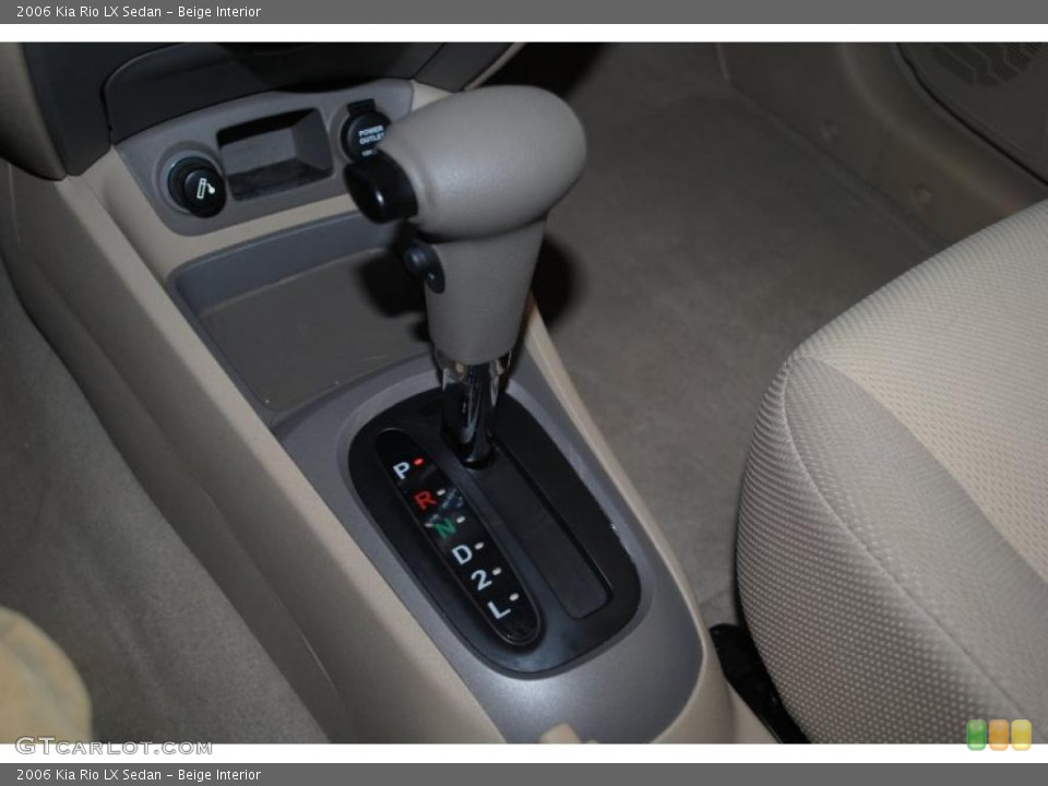 Beige Interior Transmission for the 2006 Kia Rio LX Sedan #38961310