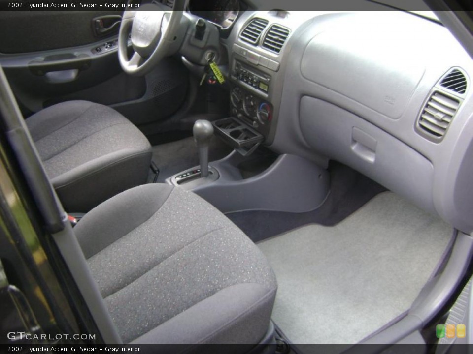 Gray Interior Dashboard for the 2002 Hyundai Accent GL Sedan #38961642