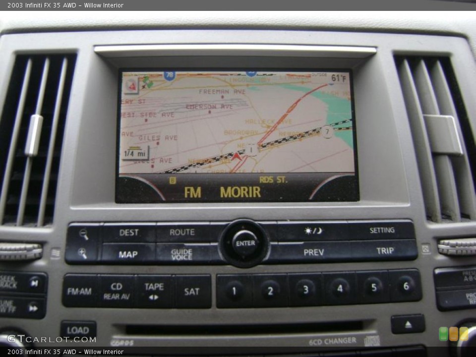 Willow Interior Navigation for the 2003 Infiniti FX 35 AWD #38962074