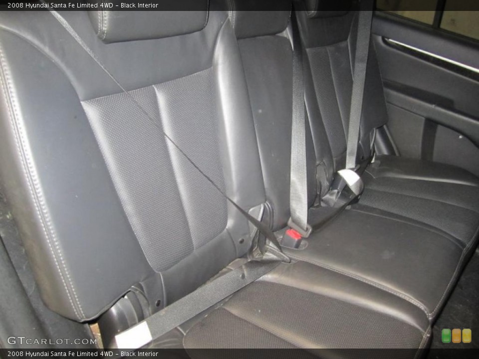 Black Interior Photo for the 2008 Hyundai Santa Fe Limited 4WD #38964262