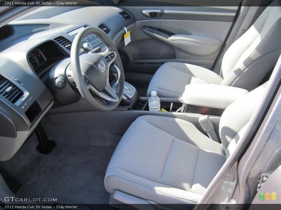Gray Interior Prime Interior for the 2011 Honda Civic EX Sedan #38966415