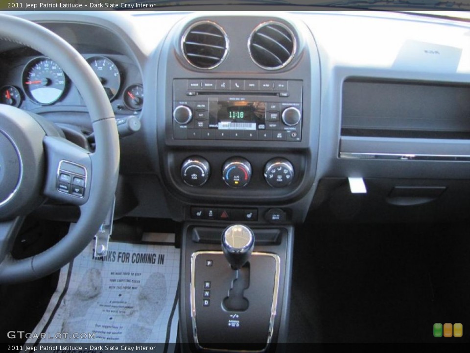 Dark Slate Gray Interior Dashboard for the 2011 Jeep Patriot Latitude #38969004