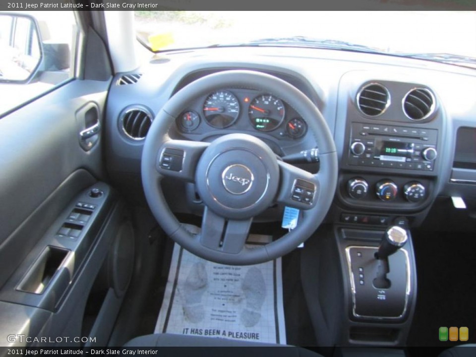 Dark Slate Gray Interior Dashboard for the 2011 Jeep Patriot Latitude #38969028
