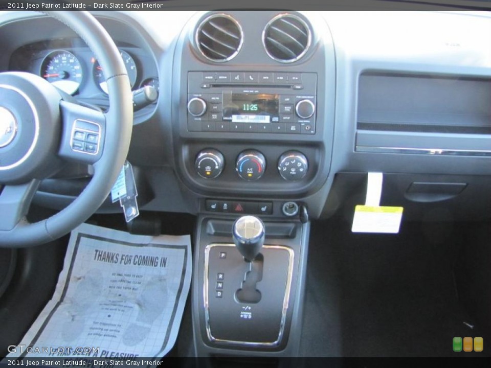 Dark Slate Gray Interior Dashboard for the 2011 Jeep Patriot Latitude #38969265