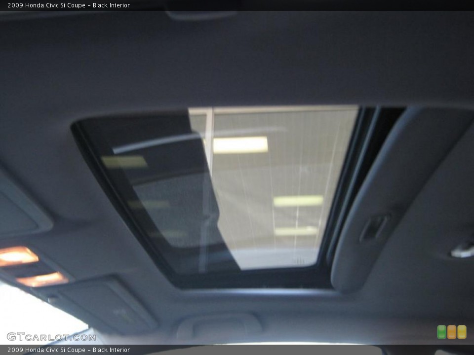 Black Interior Sunroof for the 2009 Honda Civic Si Coupe #38970984