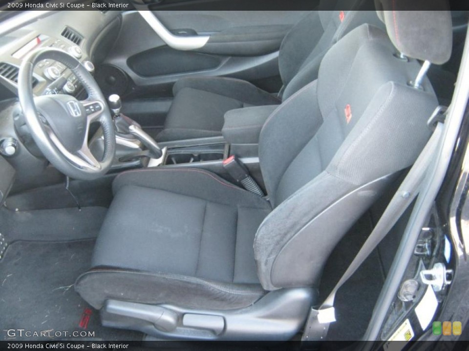 Black Interior Photo for the 2009 Honda Civic Si Coupe #38971000
