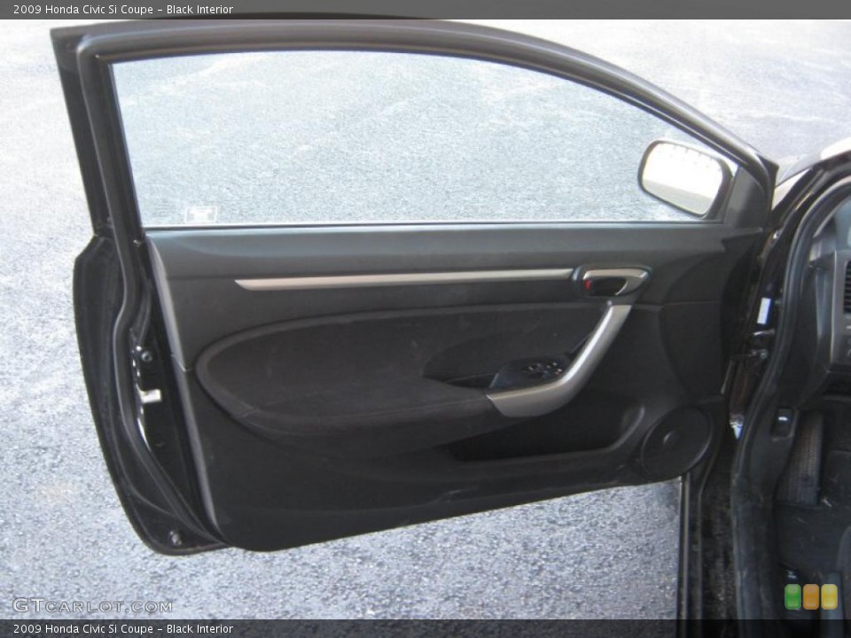 Black Interior Door Panel for the 2009 Honda Civic Si Coupe #38971016