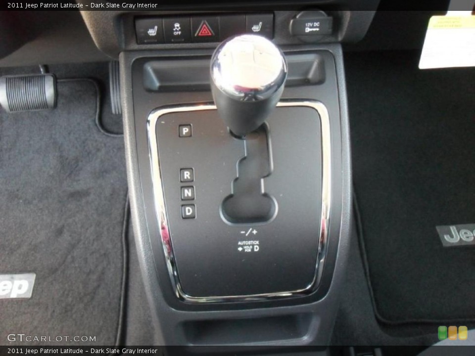 Dark Slate Gray Interior Transmission for the 2011 Jeep Patriot Latitude #38973020