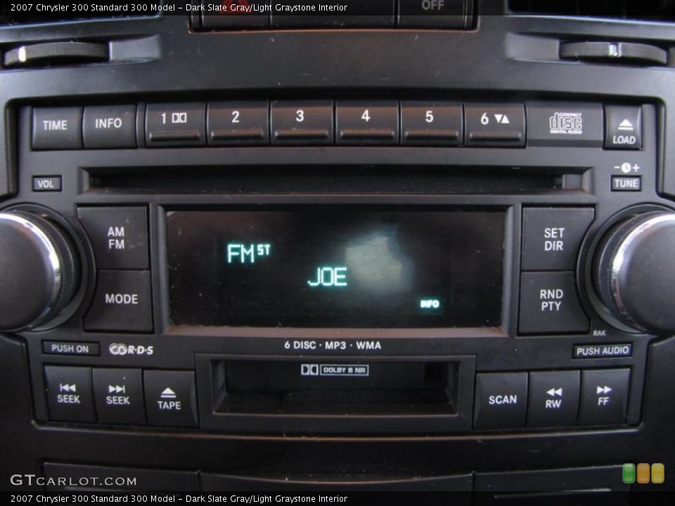 Dark Slate Gray/Light Graystone Interior Controls for the 2007 Chrysler 300  #38973480