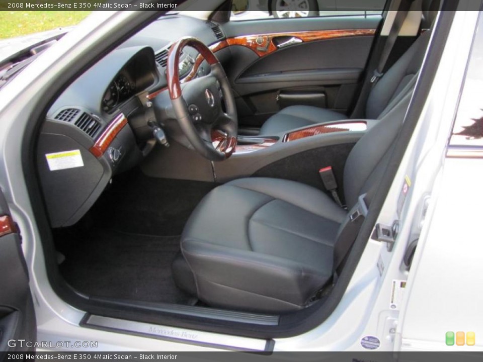 Black Interior Photo for the 2008 Mercedes-Benz E 350 4Matic Sedan #38974532