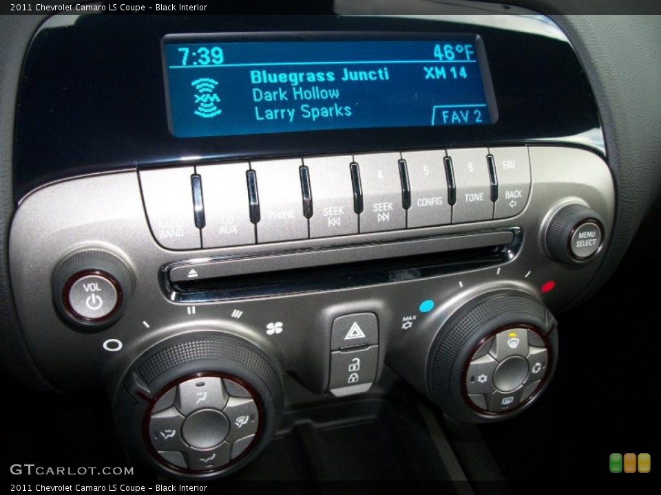 Black Interior Controls for the 2011 Chevrolet Camaro LS Coupe #38974741