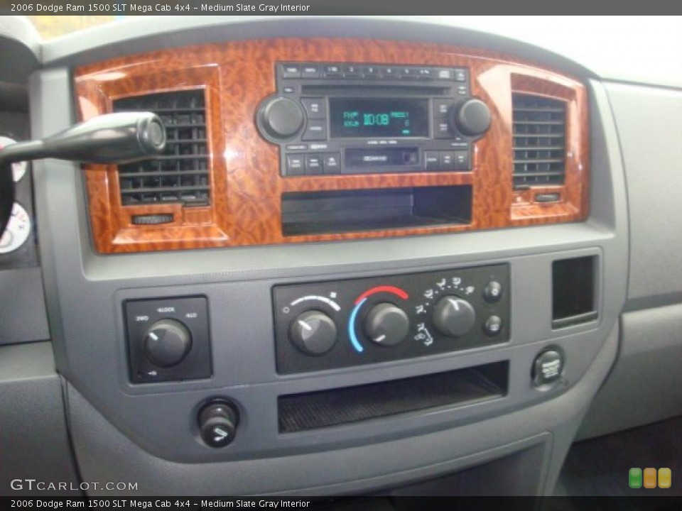 Medium Slate Gray Interior Controls for the 2006 Dodge Ram 1500 SLT Mega Cab 4x4 #38975222