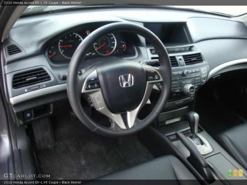 Black Interior Dashboard for the 2010 Honda Accord EX-L V6 Coupe #38976267