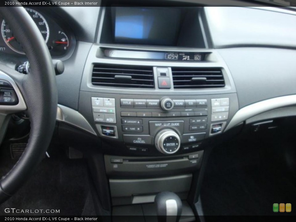 Black Interior Controls for the 2010 Honda Accord EX-L V6 Coupe #38976307