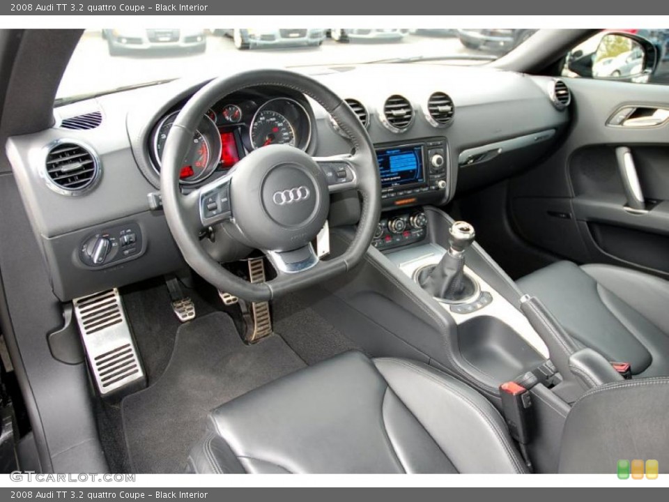 Black Interior Prime Interior for the 2008 Audi TT 3.2 quattro Coupe #38977944