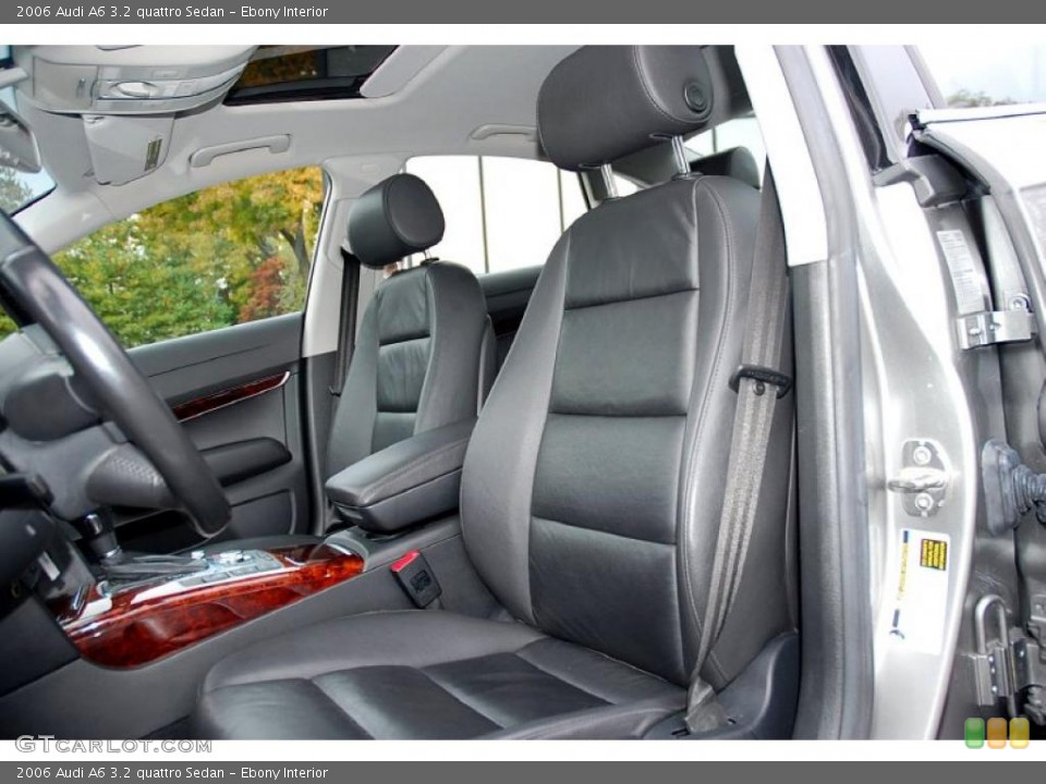 Ebony Interior Photo for the 2006 Audi A6 3.2 quattro Sedan #38978815