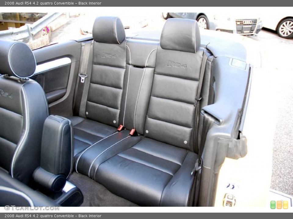 Black Interior Photo for the 2008 Audi RS4 4.2 quattro Convertible #38980055