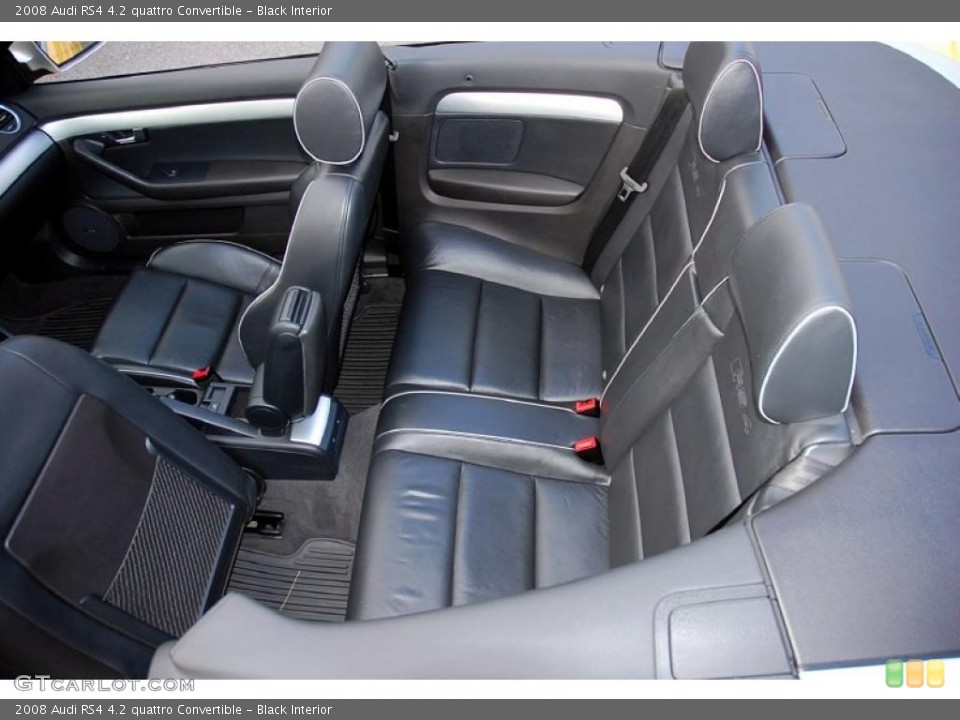 Black Interior Photo for the 2008 Audi RS4 4.2 quattro Convertible #38980075
