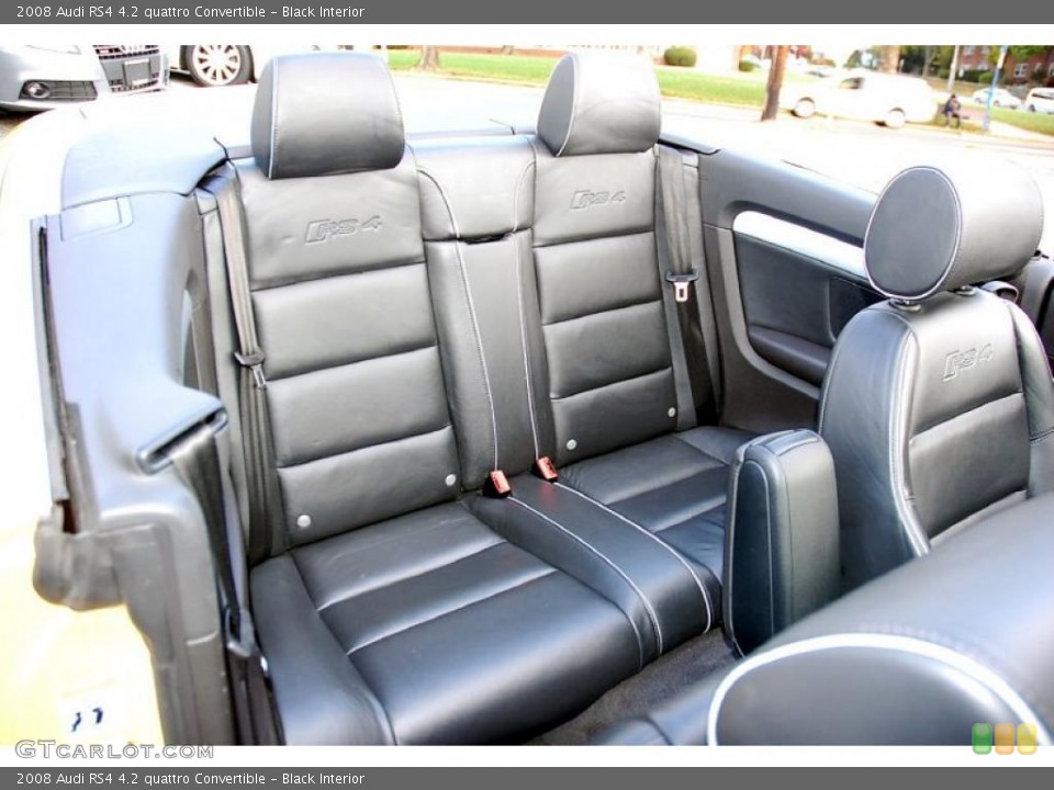 Black Interior Photo for the 2008 Audi RS4 4.2 quattro Convertible #38980091