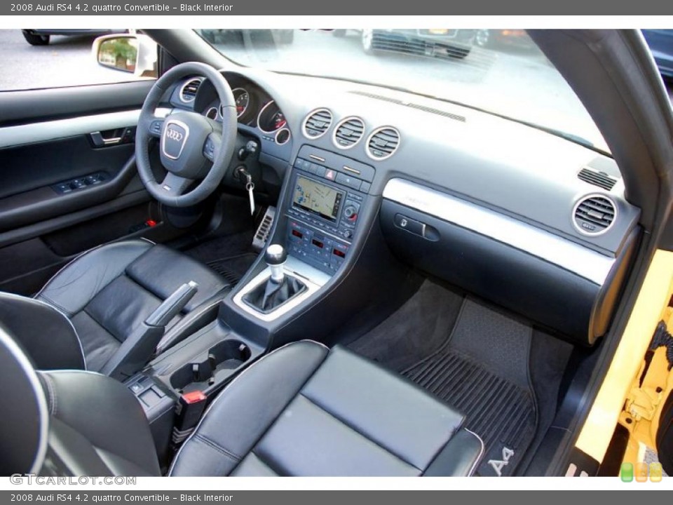 Black Interior Photo for the 2008 Audi RS4 4.2 quattro Convertible #38980127