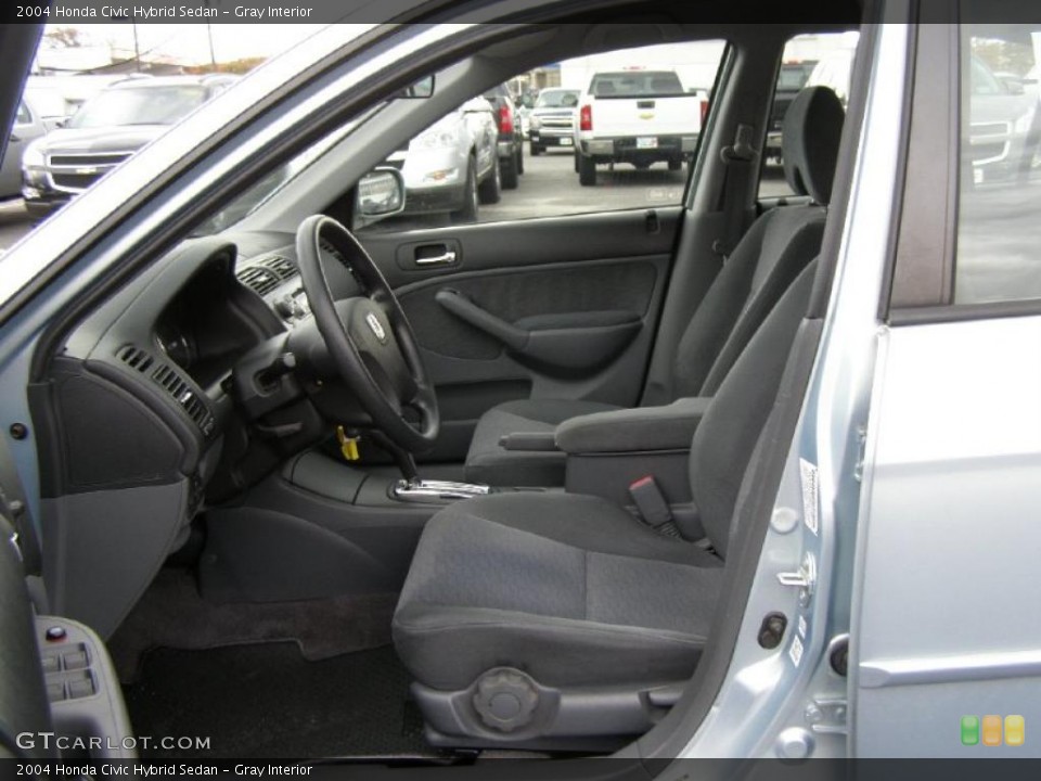 Gray Interior Photo for the 2004 Honda Civic Hybrid Sedan #38980287