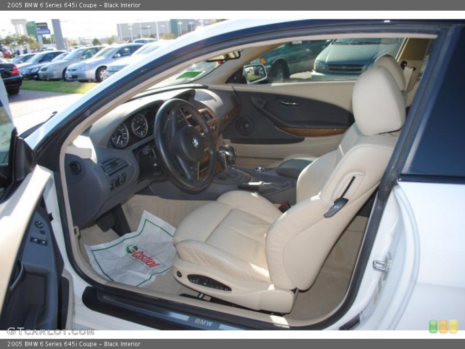 Black Interior Photo for the 2005 BMW 6 Series 645i Coupe #38981081
