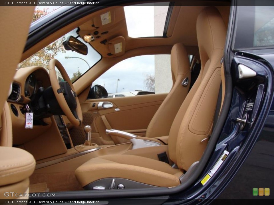 Sand Beige Interior Photo for the 2011 Porsche 911 Carrera S Coupe #38981805