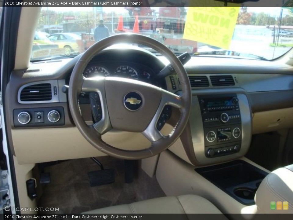 Dark Cashmere/Light Cashmere Interior Dashboard for the 2010 Chevrolet Avalanche Z71 4x4 #38983077