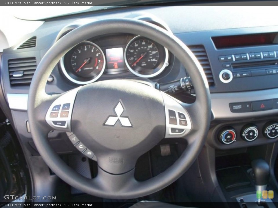 Black Interior Steering Wheel for the 2011 Mitsubishi Lancer Sportback ES #38983785