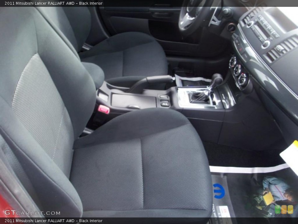 Black Interior Photo for the 2011 Mitsubishi Lancer RALLIART AWD #38984145