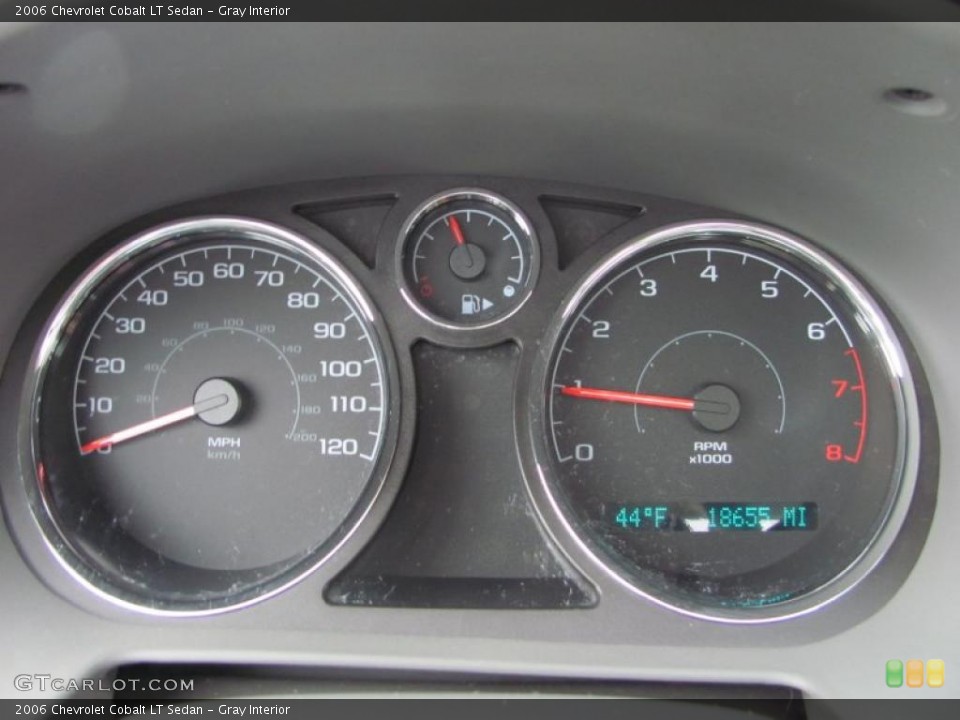 Gray Interior Gauges for the 2006 Chevrolet Cobalt LT Sedan #38984689