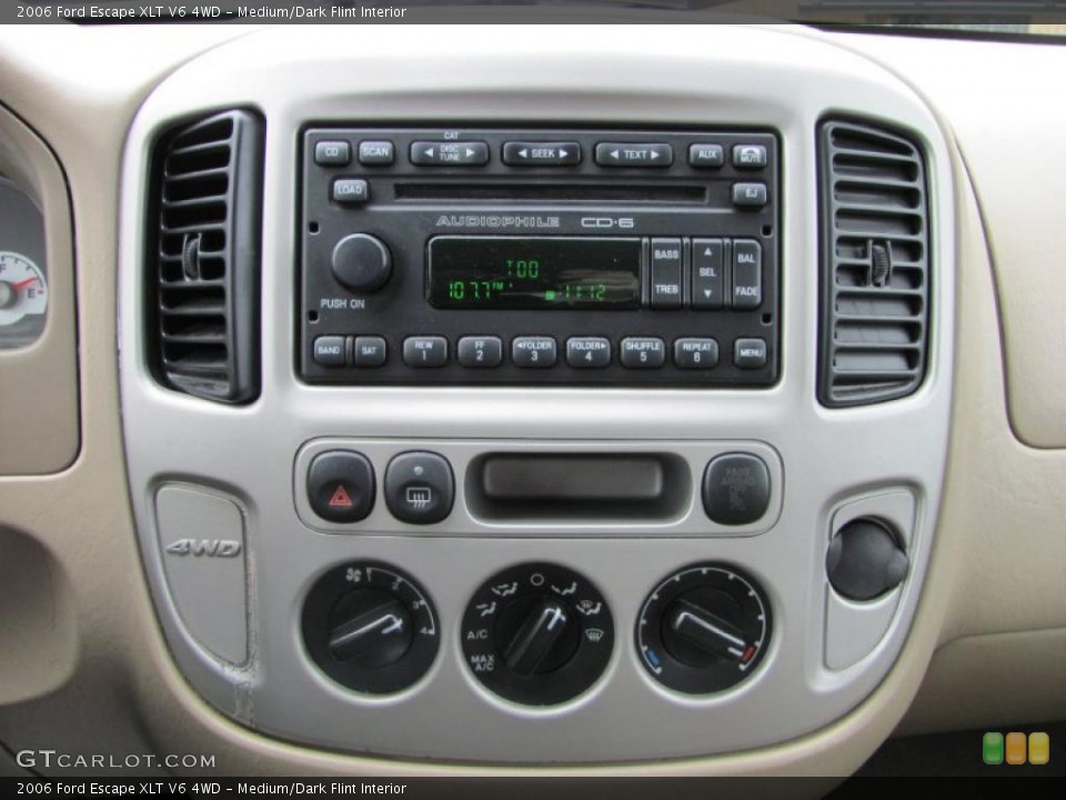 Medium/Dark Flint Interior Controls for the 2006 Ford Escape XLT V6 4WD #38985137