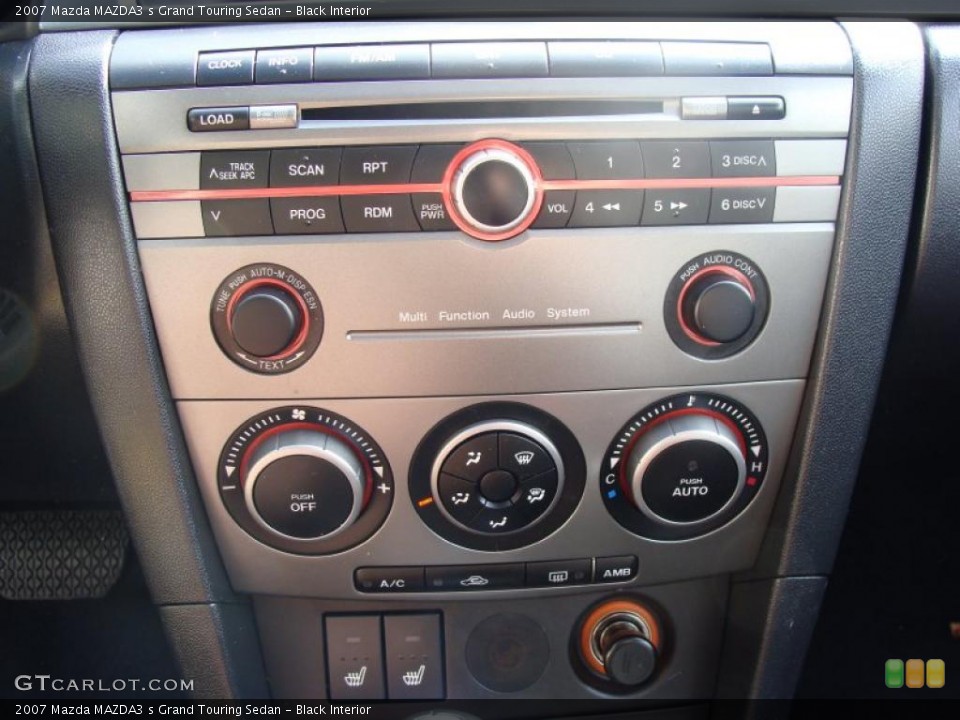 Black Interior Controls for the 2007 Mazda MAZDA3 s Grand Touring Sedan #38986453
