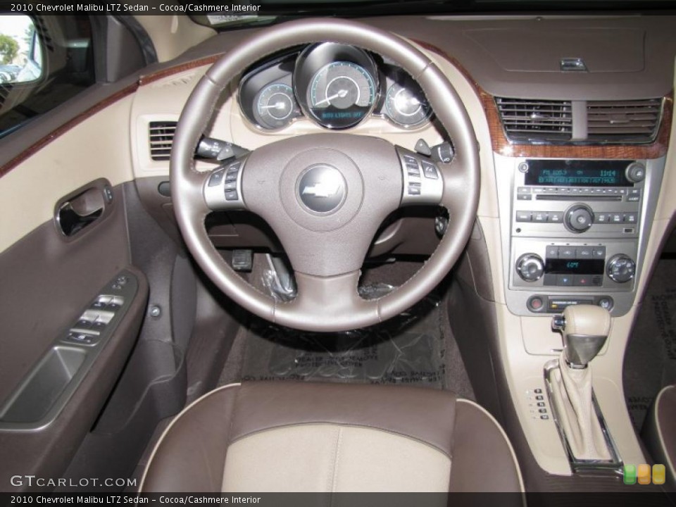 Cocoa/Cashmere Interior Steering Wheel for the 2010 Chevrolet Malibu LTZ Sedan #38987673