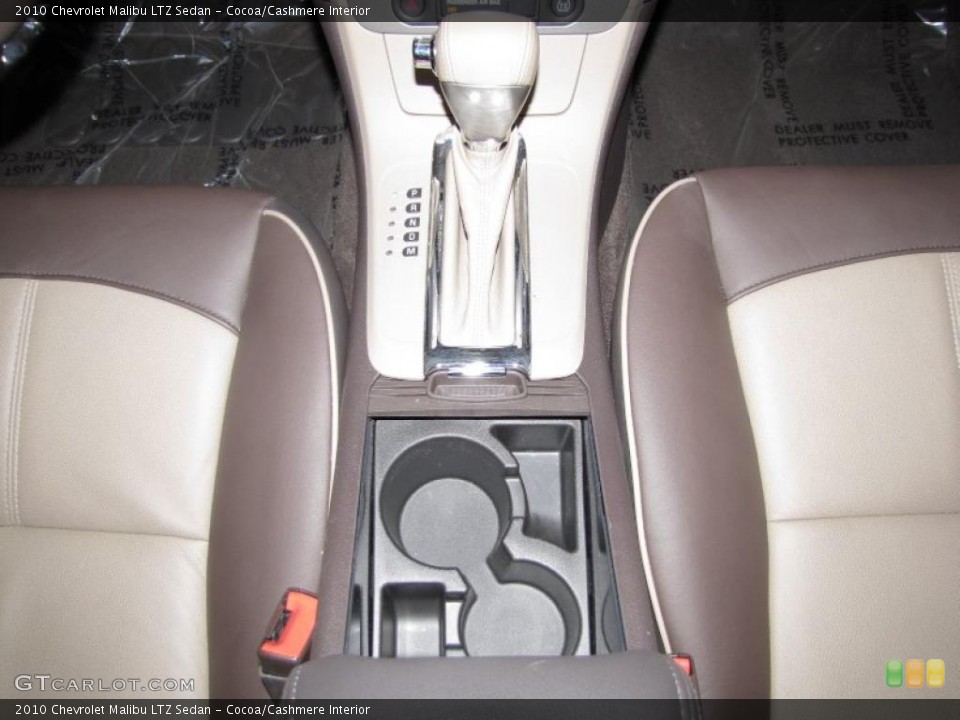 Cocoa/Cashmere Interior Transmission for the 2010 Chevrolet Malibu LTZ Sedan #38987705