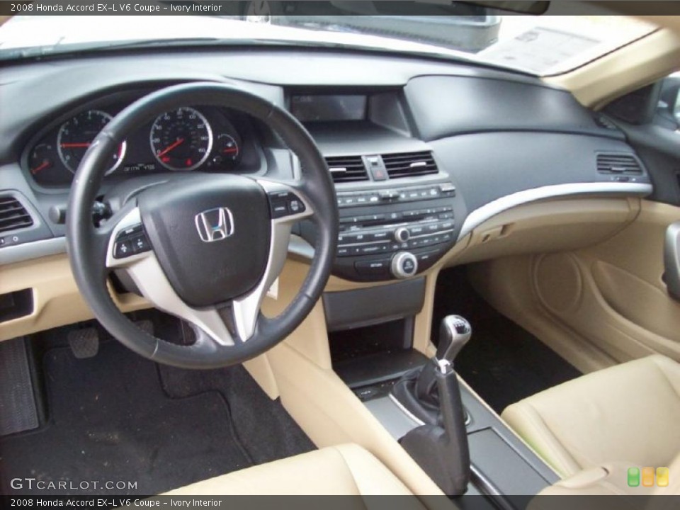 Ivory Interior Prime Interior for the 2008 Honda Accord EX-L V6 Coupe #38988941