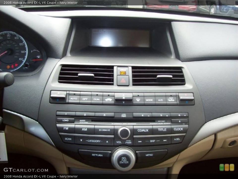 Ivory Interior Controls for the 2008 Honda Accord EX-L V6 Coupe #38989093