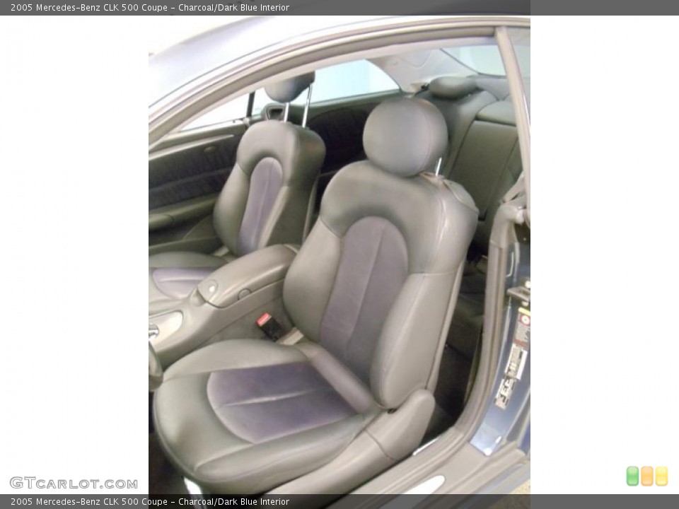 Charcoal/Dark Blue Interior Photo for the 2005 Mercedes-Benz CLK 500 Coupe #38990613