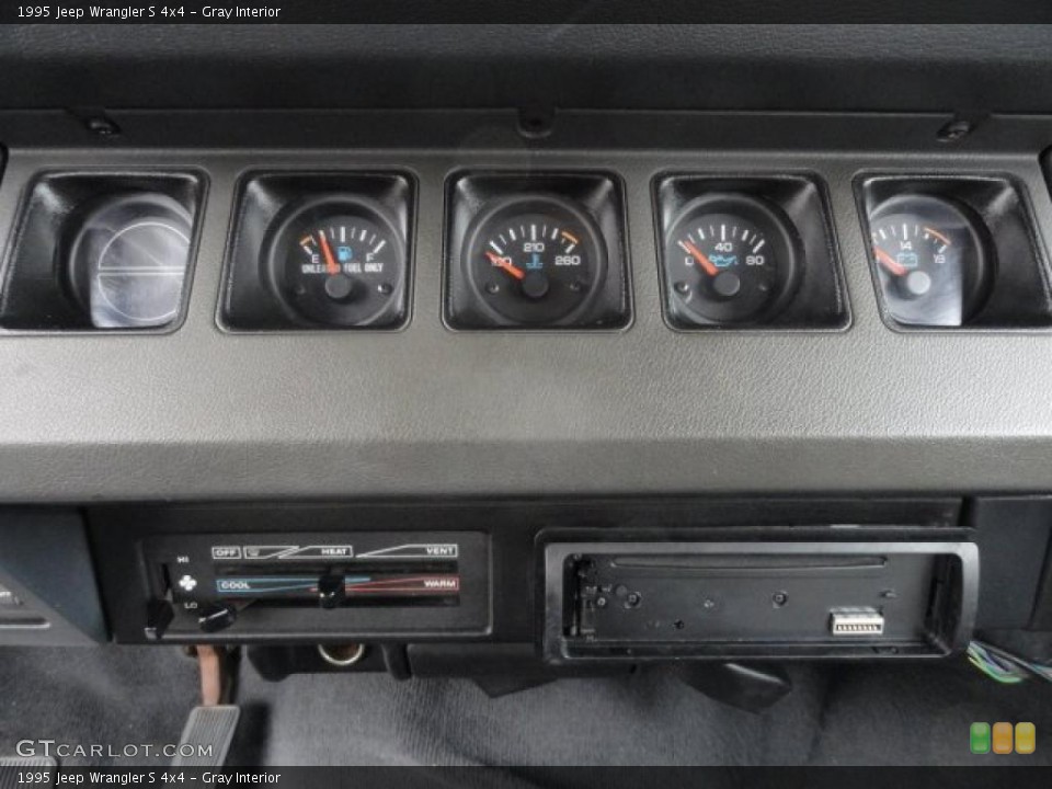Gray Interior Gauges for the 1995 Jeep Wrangler S 4x4 #38991405