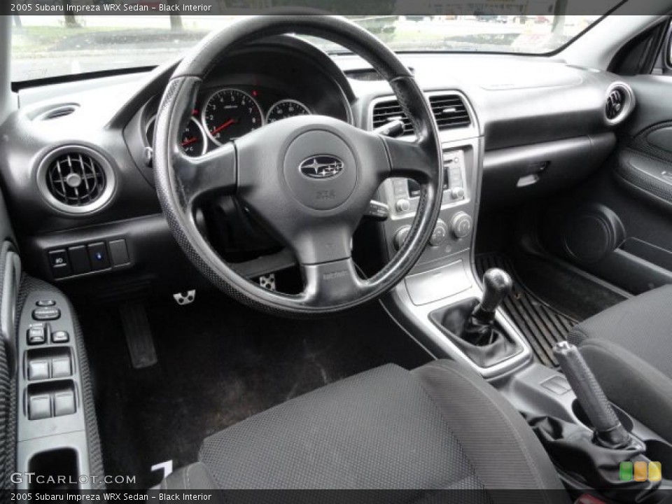 Black Interior Prime Interior for the 2005 Subaru Impreza WRX Sedan #38991541