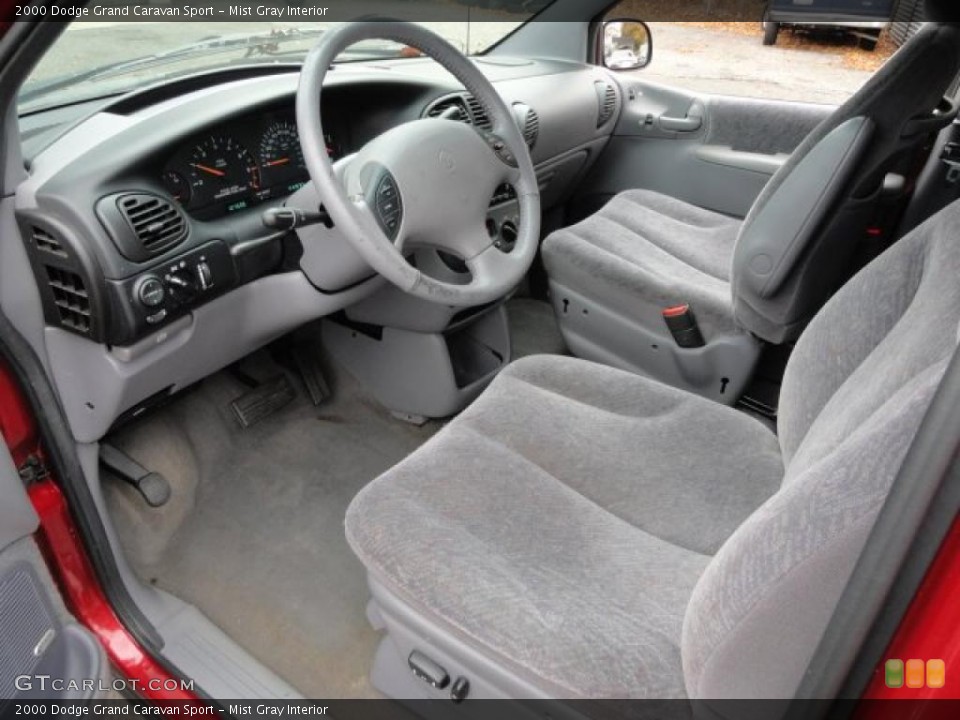 Mist Gray 2000 Dodge Grand Caravan Interiors
