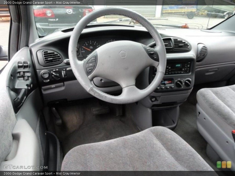Mist Gray Interior Dashboard for the 2000 Dodge Grand Caravan Sport #38991737