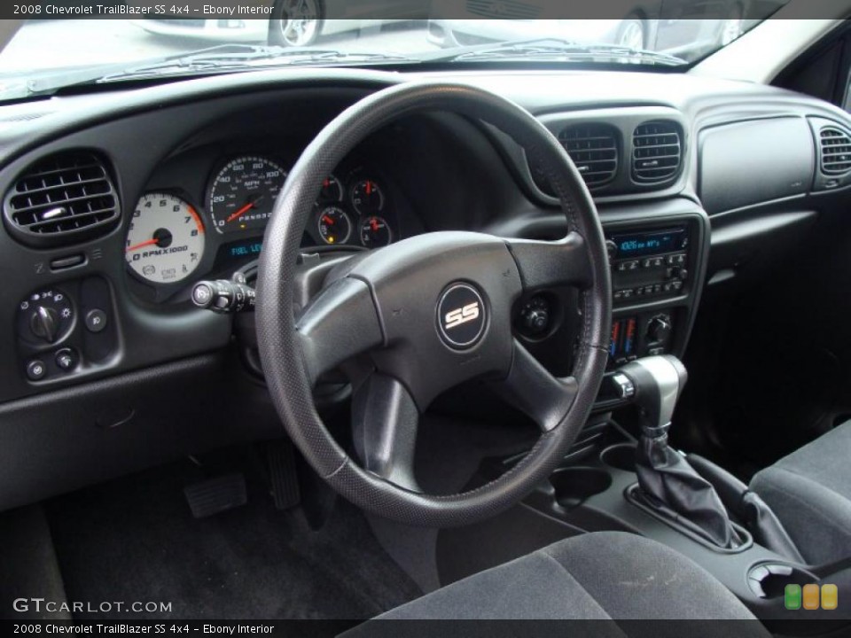 Ebony Interior Dashboard for the 2008 Chevrolet TrailBlazer SS 4x4 #38991801