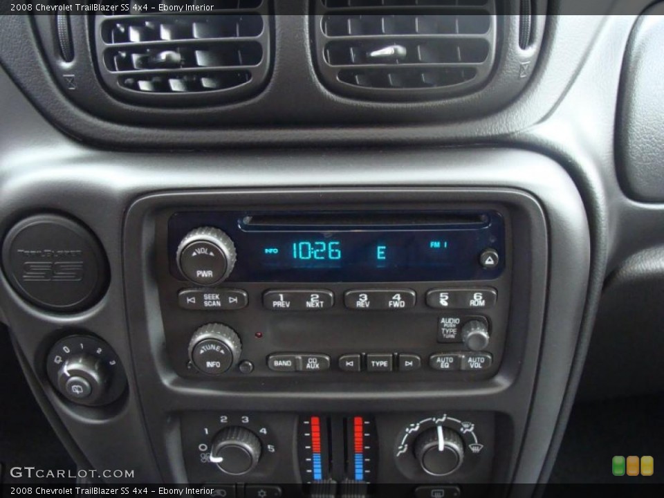 Ebony Interior Controls for the 2008 Chevrolet TrailBlazer SS 4x4 #38991809