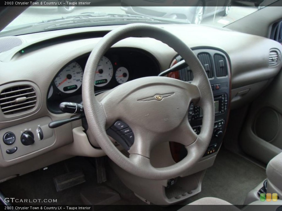 Taupe Interior Dashboard for the 2003 Chrysler Town & Country LX #38992273
