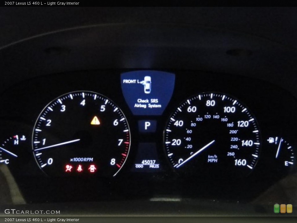 Light Gray Interior Gauges for the 2007 Lexus LS 460 L #38993049