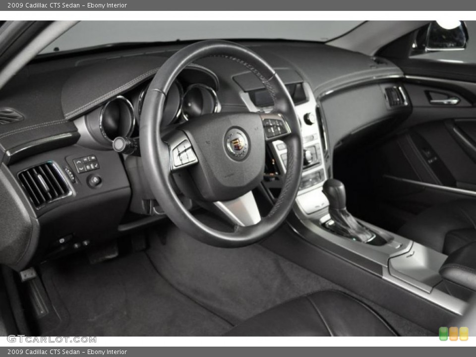 Ebony Interior Prime Interior for the 2009 Cadillac CTS Sedan #38993361